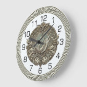 Art Deco Swan ラージ壁時計 (傾斜)