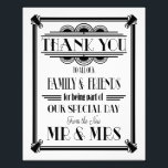 art deco, Thank You sign,'s sign 結婚 BLACK文字 フォトプリント<br><div class="desc">結婚徴候</div>
