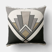 Art Deco Throw Pillow クッション (裏面)