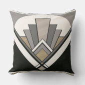 Art Deco Throw Pillow クッション (正面)