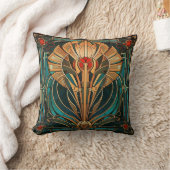 Art Deco Throw Pillow クッション (ブランケット)
