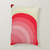 Art Deco throw pillow in red and gold. アクセントクッション (裏面(縦))