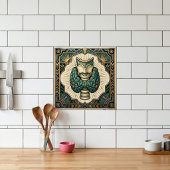 Art Deco thyroid biology medical vintage  タイル