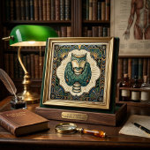 Art Deco thyroid biology medical vintage  タイル