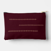 Art Deco Vase with Golden Flowers アクセサリーポーチ (裏面)