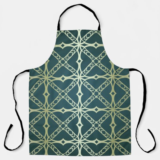 Art-deco vintage seamless geometric pattern. Vinta エプロン (正面)