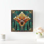 Art Deco Wall Clock スクエア壁時計 (ホーム)