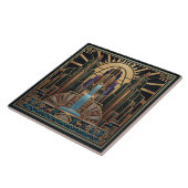 Art Deco Waterfall Architectural Pat#3 ID1196 タイル (側面)