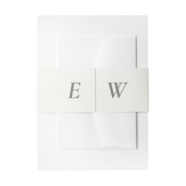 Art Deco Wedding Belly Band | Elegant Gatsby-Inspi 招待状ベリーバンド