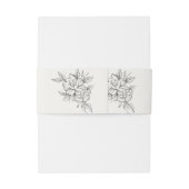 Art Deco Wedding Belly Band | Elegant Gatsby-Inspi 招待状ベリーバンド (裏面例)