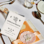 Art Deco Wedding Invitation Template 招待状