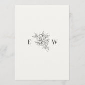 Art Deco Wedding Save the Date Card  セーブザデート (裏面)