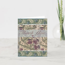 Art Deco Wild Garden Thank You Notes サンキューカード