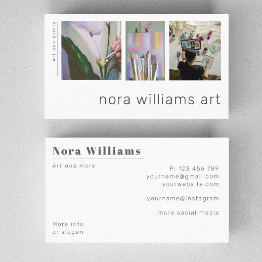 Art design artist designer photo Business Card 名刺