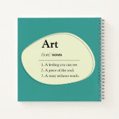 Art Dictionary Style Notebook & Sketchbook ノートブック (裏面)