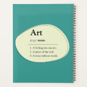 Art Dictionary Style Planner Notebook プランナー手帳 (裏面)