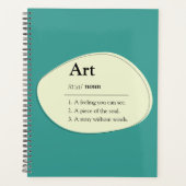 Art Dictionary Style Planner Notebook プランナー手帳 (正面)