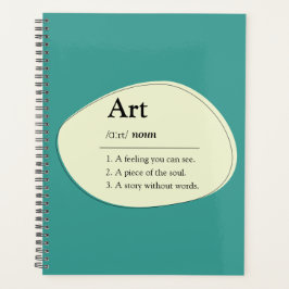 Art Dictionary Style Planner Notebook プランナー手帳