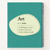 Art Dictionary Style Sketchbook Notebook ノートブック (裏面)