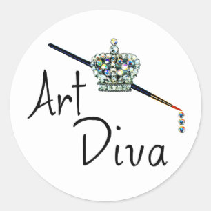 Art Divaスタンプ ラウンドシール