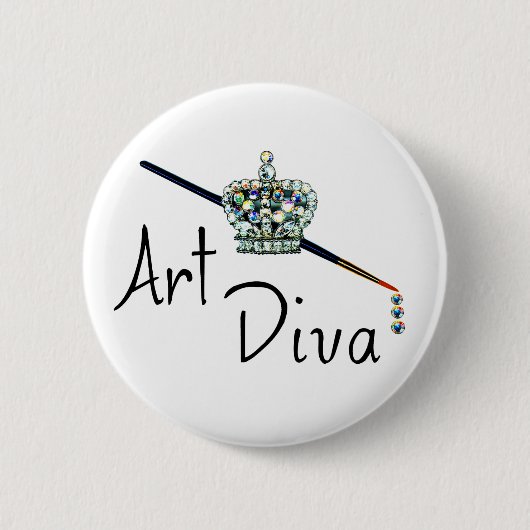「Art Diva」ボタン 缶バッジ (正面)