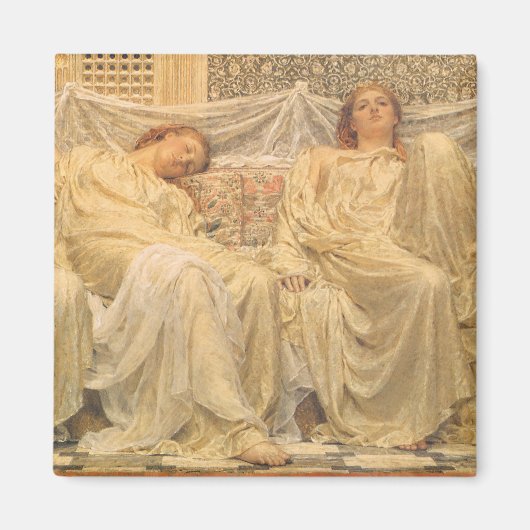 Art, Dreamers by Albert Joseph Moore マグネット (正面)