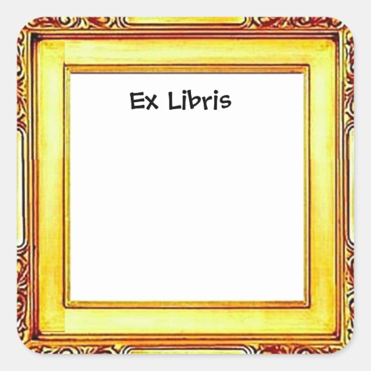 Art Frame, Ex Libris，ブックプレート スクエアシール (正面)