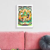 ART FROM TIBET GREEN TARA キャンバスプリント (インサイチュ (リビング))