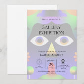 Art gallery opening 招待状 (正面/裏面)