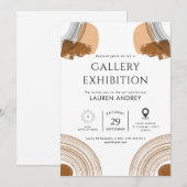 Art gallery opening 招待状 (正面/裏面)