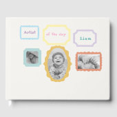 Art Gallery Theme - Pastel Birthday Photo  ゲストブック (正面)