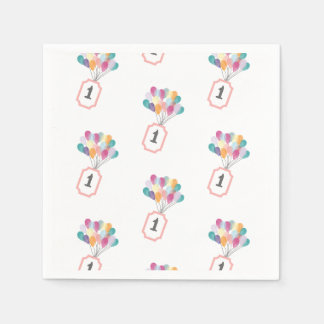 Art Gallery Theme - Pastel Birthday Photo  スタンダードカクテルナプキン