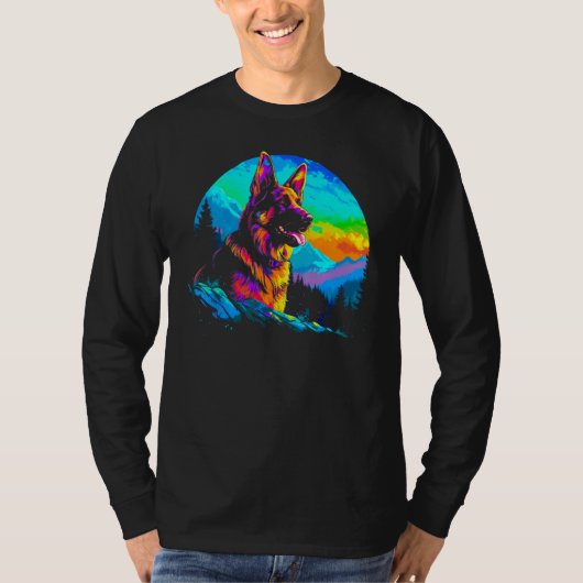Art German Shepherd 1 Tシャツ (正面)