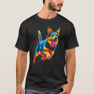 Art German Shepherd Tシャツ