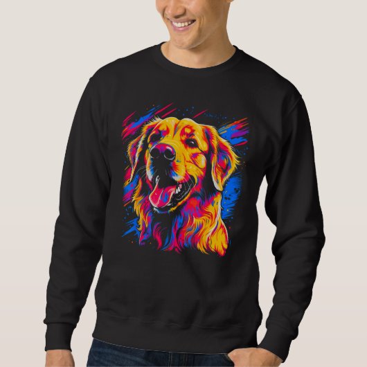 Art Golden Retriever 1 スウェットシャツ (正面)
