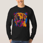 Art Golden Retriever 1 Tシャツ (正面)