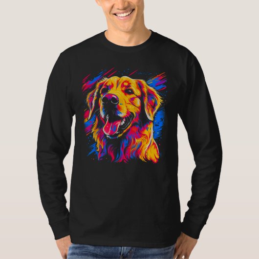 Art Golden Retriever 1 Tシャツ (正面)