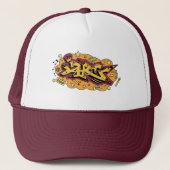 Art Graffiti doodle hip hop hat キャップ (正面)