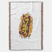 Art graffiti hand drawing スローブランケット (正面縦)