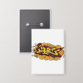 art graffiti hand drawing 缶バッジ (正面/裏面)