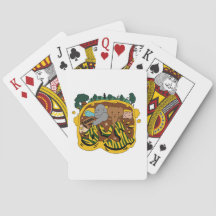 Art graffiti poker card