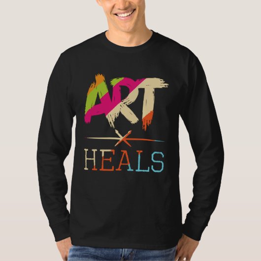 Art Heals Hobby Paint Artist Portrait Painting Pai Tシャツ (正面)