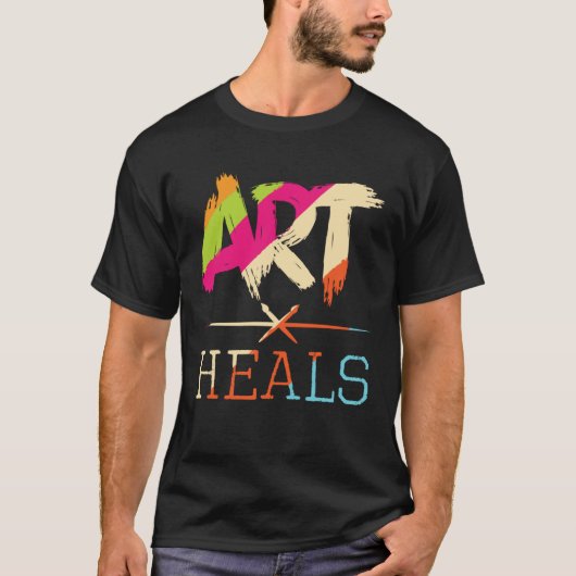 Art Heals Hobby Paint Artist Portrait Painting Pai Tシャツ (正面)