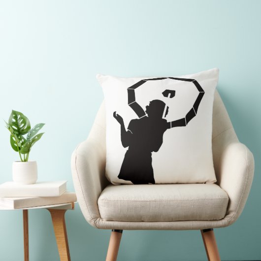  Art in Motion” Throw Pillow クッション (椅子)