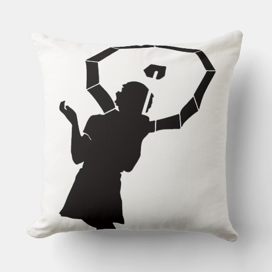  Art in Motion” Throw Pillow クッション (正面)