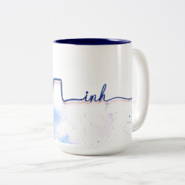 Art Inh. Minimaliste | Design Inhalothérapeute ツートーンマグカップ