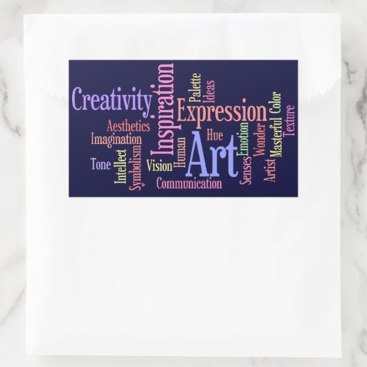 Art Inspiration – アーティスト、クリエイティブ 長方形シール (バッグ)