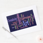 Art Inspiration – アーティスト、クリエイティブ 長方形シール (封筒)