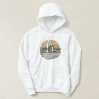 Art-Inspired Hoodie Reflecting Nature’s Calm パーカ