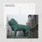 Art Institute Lion、Chicago Icons ポストカード (正面/裏面)